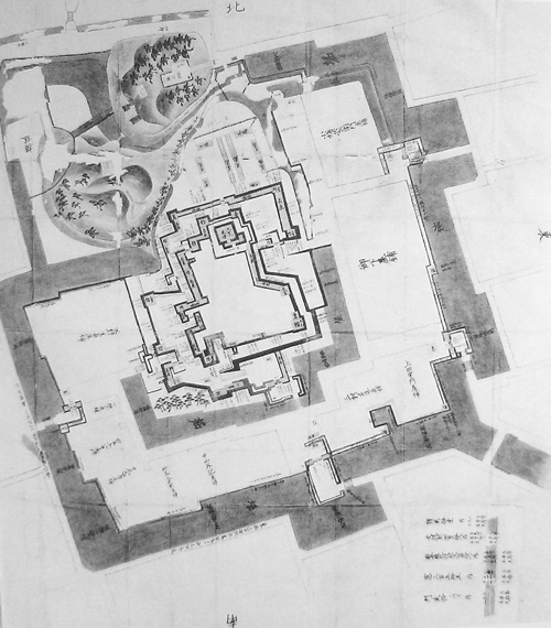 備後福山城絵図(水野中期:個人蔵)
