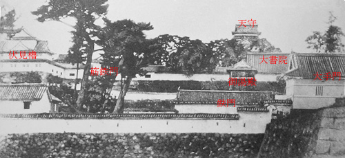 城下南側から撮影