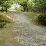 正面から見た西帯曲輪門跡